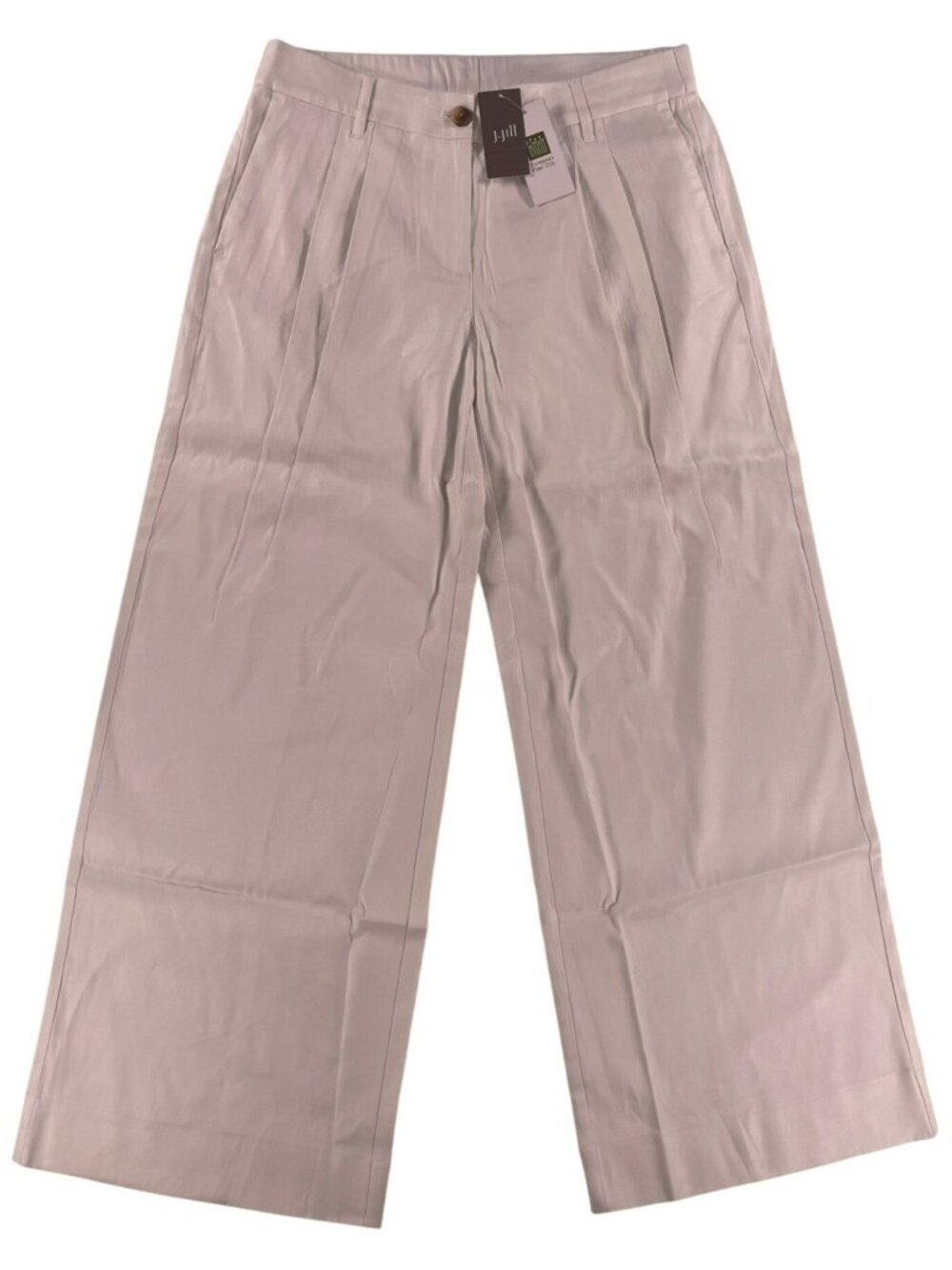 J. Jill Sailcloth Pants Linen-Blend Wide-Leg Pants Women's Size 8P MSRP$119 NEW